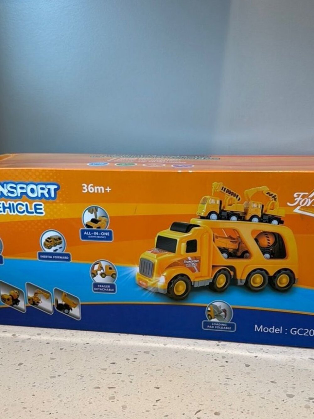 Yellow Transport Carrier Toy Set